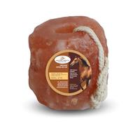 Himalayan Pink Salt Lick 1KG with Rope - Natural Mineral Block for Horses, Cows, Goats, and Livestock from Punjab, Pakistan