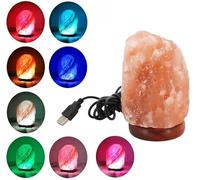 Himalayan Pink Salt USB Salt Rock Lamp - Natural Salt Lamp Light Glow Night Light for Home Decoration (Pack of 1)