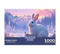 Himalayan Rabbit Jigsaw Puzzles Puzzle for Adults Kids. 1000 Pieces Great Gifts Challenge Toy Educational Game Home Decoration for Adults& Kids Age 14 Years Up 38x26cm/1000pcs
