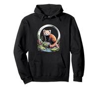 Himalayan Red Panda - Mountain Wildlife Nature Art Pullover Hoodie