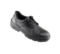 Himalayan S1P/SRC Men's Leather Waterproof Safety Boots - Steel Toe Cap & Steel Midsole Protection, 200°C Heat Resistant Outsole, Slip Resistant SRC Sole, Certified Work Boots, Black