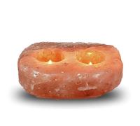Himalayan Salt Candle Holders Handcrafted Tea Light Candle Lamps Natural Healing Crystal Rock Salt Lamp Warm and Calming Glow