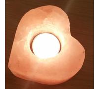 Himalayan Salt Candle Tealight Holder Heart Shape Natural Pink Rock Crystal Lamp for Home Décor & Aromatherapy | 1 Pc by NaturalKrafts, Punjab, Pakistan