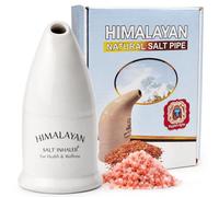 Himalayan Salt Inhaler Pipe Ceramic | Natural Salt Therapy for Respiratory Wellness Sinus Congestion Allergies & Breathing | 100% Pure Pink Salt Crystals Included | Refillable | No Side Effects UK