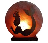Himalayan Salt Lamp 5kgs Round Meditation Mood Light Mermaid and Fish Authentic
