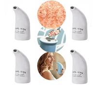 Himalayan Salt Pipe Inhaler, Ceramic with 100% Pure Himalayan Salt, Salt Crystal Allergy and Breathing Difficulties Relief Therapy Inhalators (4)