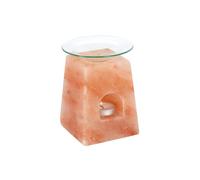 Himalayan Salt Pyramid Shaped Oil Burner -15cm x 10cm (1 Pc.) - Unique & Sophisticated Piece - Natural Fragrance & Soothing Ambience - Perfect for Home & Outdoor Use