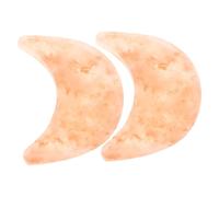 Himalayan Salt Soap Bar 2pcs Brown Moon Shape Natural Stone