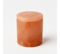 Himalayan Salt Urn for Ashes - Medium Cylinder Shape, 96 Cu in - Biodegradable Cremation Urn for Adults or Pets - Hand-Carved Memorial Urn - Eco-Friendly Burial Option