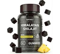Himalayan Shilajit Gummies - Grade Gold Gummies for Men & Women with Ashwagandha & Turmeric - 2500mg High Strength Supplement for Energy & Focus - Pure Authentic Shilajit with Fulvic Acid - Pineapple