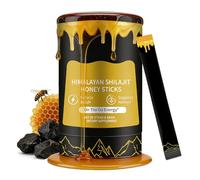 Himalayan Shilajit Honey Sticks - with Fulvic Acid & 85+ Trace Minerals - Natural Energy & Immune Support - Individually Wrapped On-the-Go Sticks - 30 Count