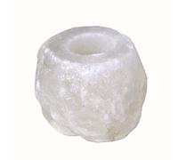 Himalayan White Salt Rock Crystal Very Rare Item (2X White Salt Candle Holder)