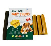 Himalayan Yaky Chews For Dog Treat, 100% Natural Best Cheese Bone For Dog Chew, Made From Pure Yak/Cow Milk Delicious & Long Lasting Chew For All Dog Breed. Size: SML (MacroVision) (Medium pack of 3)