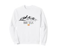 Himalayas Mountain Range Trekking Bhutan Flag Sweatshirt