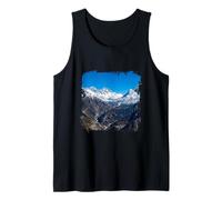 Himalayas Nepal Snowy Peaks Mountain Landscape Scene Tank Top
