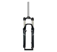 HIMALO 26 Inch Mountain Bike Suspension Fork Travel 100mm MTB Spring Fork 1-1/8" Straight Tube Disc V Brake Bike Fork QR 9mm Manual Lockout (Color : Black Gray)