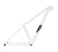 HIMALO Carbon Fibre Mountain Bike Frame 27.5/29er XC Hardtail MTB Frame 15/17/19/21'' BOOST Thru Axle 12x148mm Disc Brake Internal Routing(White,19'')