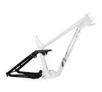 HIMALO Full Suspension Mountain Bike Frame 27.5/29er DH/XC/AM MTB Frame 16''/18'' Thru Axle 12 * 148mm BOOST Frames Aluminum Alloy Disc Brake，Max For 3.0'' Tires(White,18'')