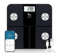 Body Fat Scale USB Rechargeable,Himaly Digital Smart Bathroom Scale for Body Weight,Smart Weighing Scale for BMI, Body Water, Bone Mass,Bluetooth Electronic Scale,180KG,USB Included