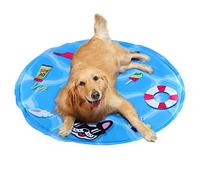 himaly Cooling Mat for Dogs Cats Puppy,Foldable Self Gel Cooling Pet Pillow Pad, Non-slip Pet Beds Sleeping Mattress Summer, Round M 24 * 24 inch/ 60 * 60cm
