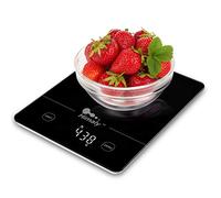 Himaly Digital Kitchen Scales, 5kg, 1g Precision, Food Cooking Scale | Tempered Glass Platform , LCD Display, Tare Function, Touch Button，Multifunction Weighing Scale for Baking