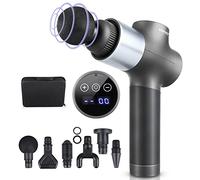 Himaly Massage Gun, Deep Tissue Massager Muscle Massage Gun with 30 Speeds 6 Heads, Powerful Percussion Massage Gun, Electric Handheld Massage Gun Deep Tissue for Body Neck Shoulder