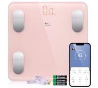 Smart Body Fat Scales, himaly Digital Weight Bathroom Scales Bluetooth Weighing Scale for Body Weight, Analyzer Smart App Body Composition with BMI, Muscle Mass Track for Fitness, Weight Loss