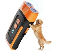 Himank Dog Barking Deterrent Devices - 35FT Anti Barking Device for Dogs - 3 Modes Dog Bark Control with LED Light - Rechargeable Stop Barking Dogs Training Tool No More Bark Stopper (Orange)
