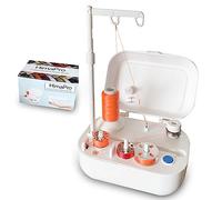 HimaPro Compact Electrical Bobbin Winder - Portable Automatic Bobbin Winder with USB-C Port and Cables - Compatible with All Major Bobbin Types Including Style A, M, L, Husqvarna, Class 15J, Class 66