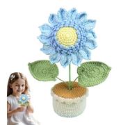 Himawari Handmade Flower Pot Sunflowers Interdor Commands of Himawari Yellow Himawari Bottom Plant Himawari Table Handmade Table Table Ti