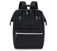 Himawari Travel Backpack Large Diaper Bag School Backpack for Women&Men 17.7"x11.8"x7.9 "(Black&Plus)