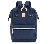 Himawari Travel Backpack Large Diaper Bag School Multi-Function Backpack for Women&Men 17.7"x11.8"x7.9" (Navy Blue&Plus)