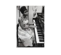 HIMGZXGWQ Aretha Franklin Blackwhite Poster Decorative Painting Canvas Wall Art Living Room Poster Bedroom Painting Wall Art Picture Print Modern Family Room Decor 24 x 36 Inches (60 x 90 cm)