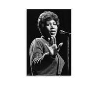 HIMGZXGWQ Aretha Franklin Poster Decorative Painting Canvas Wall Art Living Room Poster Bedroom Painting Wall Art Picture Print Modern Family Room Decor 12 x 18 Inches (30 x 45 cm)