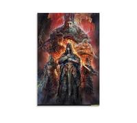 HIMGZXGWQ Dark Souls Gwyn And The Knights Poster Decorative Painting Canvas Wall Art Living Room Poster Bedroom Painting, Wall Art Picture Print Modern Family Room Decor 12 x 18 Inches (30 x 45 cm)
