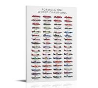 HIMGZXGWQ Formula One World Champion Collction Poster Decorative Painting Canvas Wall Art Living Room Poster Bedroom Painting Wall Art Picture Print Modern Family Room Decor 24 x 36 inches (60 x 90 cm