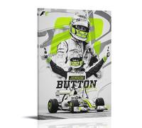 HIMGZXGWQ Jenson Button Poster Decorative Painting Canvas Wall Art Living Room Poster Bedroom Painting Wall Art Picture Print Modern Family Room Decor 20 x 30 Inches (50 x 75 cm)