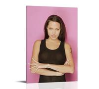 HIMGZXGWQ Movie Star Angelina Jolie Poster Decorative Painting Canvas Wall Art Living Room Poster Bedroom Painting Wall Art Picture Print Modern Family Room Decor 16 x 24 Inches (40 x 60 cm)