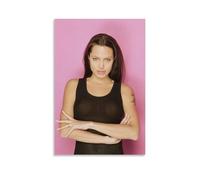 HIMGZXGWQ Movie Star Angelina Jolie Poster Decorative Painting Canvas Wall Art Living Room Poster Bedroom Painting Wall Art Picture Print Modern Family Room Decor 12 x 18 Inches (30 x 45 cm)