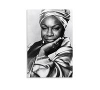 HIMGZXGWQ Nina Simone Art Poster Decorative Painting Canvas Wall Art Living Room Poster Bedroom Painting Wall Art Picture Print Modern Family Room Decor 24 x 36 Inches (60 x 90 cm)