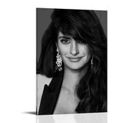 HIMGZXGWQ Penelope Cruz Black White Poster Decorative Painting Canvas Wall Art Living Room Poster Bedroom Painting Wall Art Picture Print Modern Family Room Decor 20 x 30 Inches (50 x 75 cm)