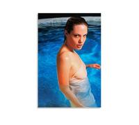 HIMGZXGWQ Star Angelina Jolie Poster Decorative Painting Canvas Wall Art Living Room Poster Bedroom Painting Wall Art Picture Print Modern Family Room Decor 20 x 30 Inches (50 x 75 cm)