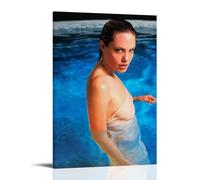 HIMGZXGWQ Star Angelina Jolie Poster Decorative Painting Canvas Wall Art Living Room Poster Bedroom Painting Wall Art Picture Print Modern Family Room Decor 20 x 30 Inches (50 x 75 cm)