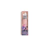 HIMI Brush Set of 5, Includes 3 Filbert Brushes, 1 Flat Brush, 1 Round Brush, Pink Edition, Beginner Paint Art Brushes Set, Acrylic, Gouache Painting, Soft Blends, Bold Strokes, Fine Details