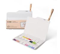 HIMI Foldable Paint Palette with Lid -Portable Palette for Gouache, Acrylic and Watercolour, Lightweight Palette for Studio, Travel and Outdoor Painting (200 x 150 mm)