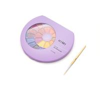 HIMI Semi-Moist Watercolour Set, 38 Colours in Pans, Brush, Purple Case Edition, Softer than Dry, Wake up with Splash of Water, Easy to Mix, Paint Brush, Art Set Supplies, Gift, Beginner