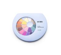 HIMI Solid Watercolour Set 38 Colours in Pans, Brush, Blue Case, Opens Like Makeup Palette, School Art, Teen Sketching, Bold Experiments, Watercolor Supplies Kit, Portable, Beginner Hobby, Gift