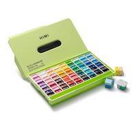 HIMI Twin Cup Jelly Gouache Paint Set, 72 Colors 12g, Jelly Cup Design, Non Toxic Paint for Canvas and Paper, Art Supplies for Professionals