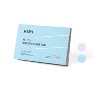 HIMI Watercolor Paper Pad, 5.5X8.5 20 Sheets, Mix Paper Pad, Side Wire Bound, Fine Texture, Watercolor Acrylic Painting Pad, Ink Sketchbook, Art Supplies Drawing Pad Gift (Blue)