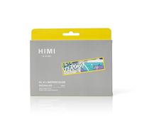 HIMI Watercolour Kit 24 Colours in Half-Pans Plus Waterbrush, Plastic Case, Pigments, Gum Arabic, Painting Set for Artist, Art Kit Material, Sketching, Paint Art, Travel Accessories, Lightfast Paints